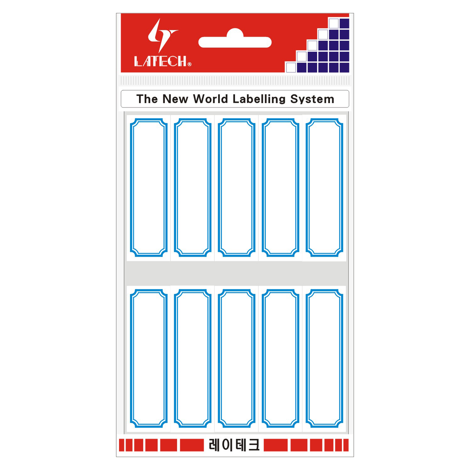 일반견출지 18*60mm(적색*11매) 10-G222 