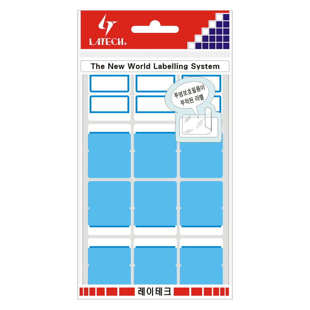 보호견출지 27*34mm(적색*7매) 10-P104 