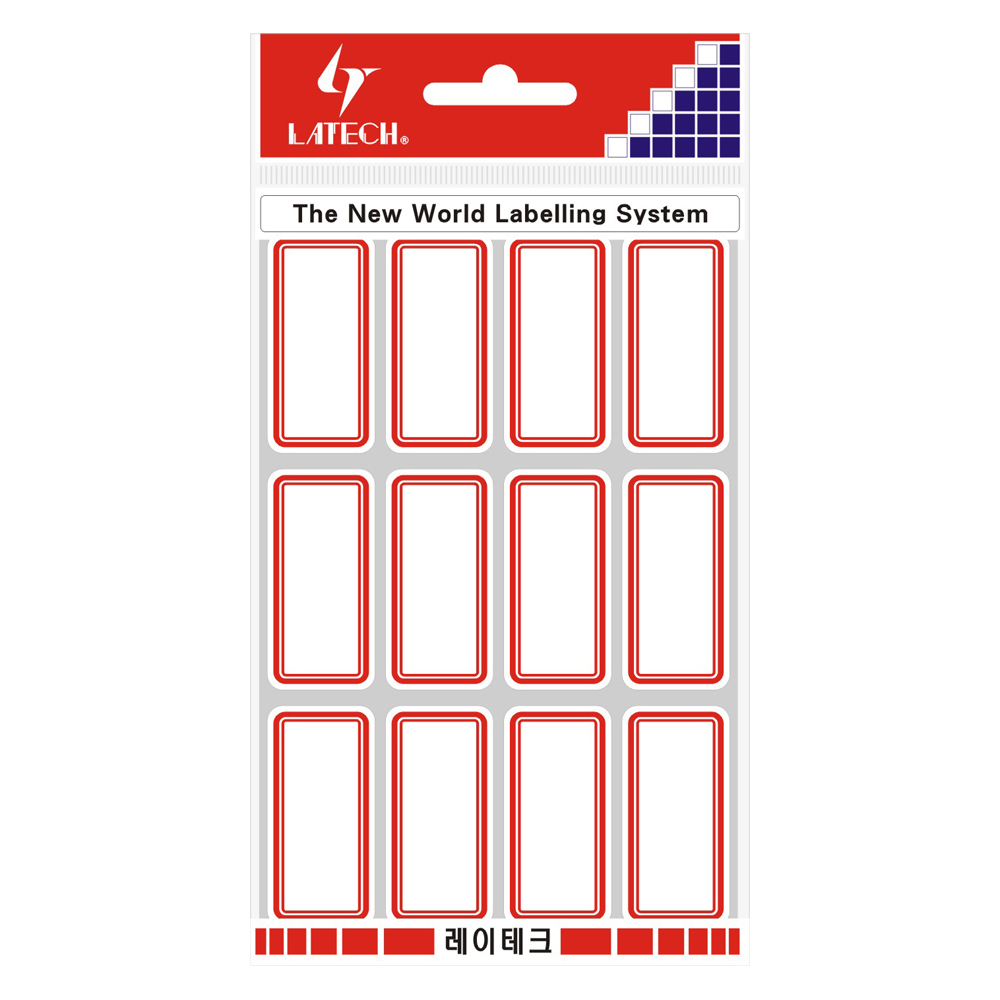 일반견출지 21*43mm(적색*11매) 10-G213 