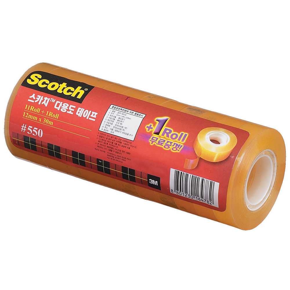 3M 스카치테이프리필 오피스팩 12mm*30M(12롤) #550