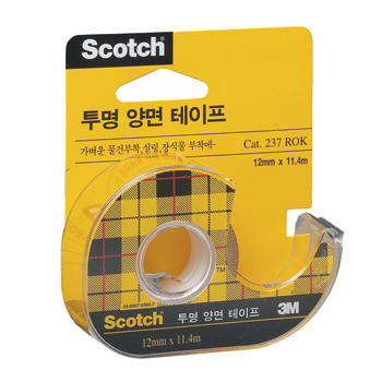 3M 투명양면테이프 12mm*6.35M #136D