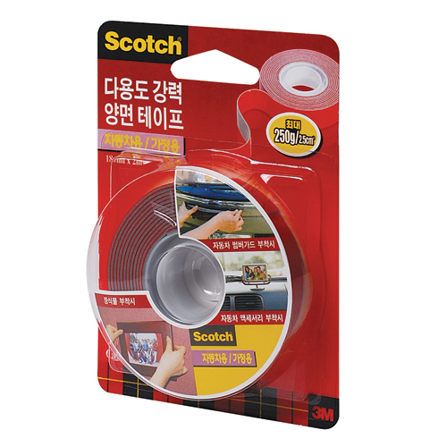 3M 다용도 강력 양면테이프 18mm*2M #4011
