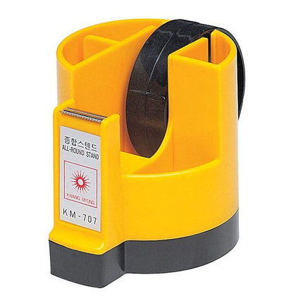 광명 테이프컷터(일자형+펜꽂이) KM-707