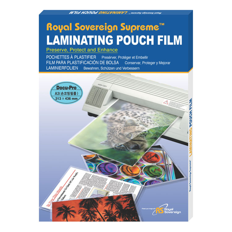 로얄소브린 손코팅필름 A3(313*436mm) 125mic(100매) 