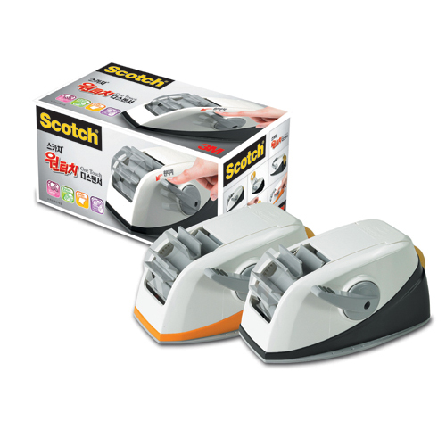 3M 원터치 테이프컷터(물레방아형) 오렌지