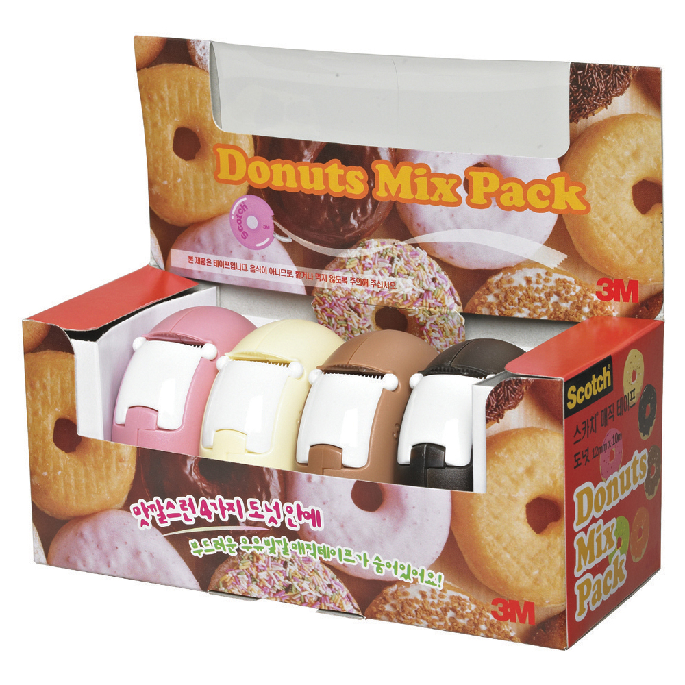 3M 매직테이프 도넛/믹스팩(12mm*10M) #Mix-Pack