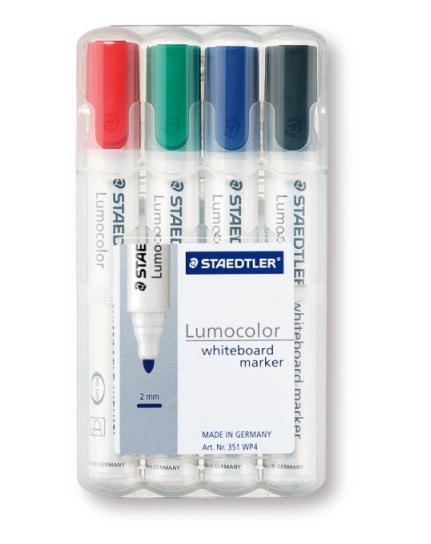 스테들러 보드마카 4색세트 351 WP4 B-20