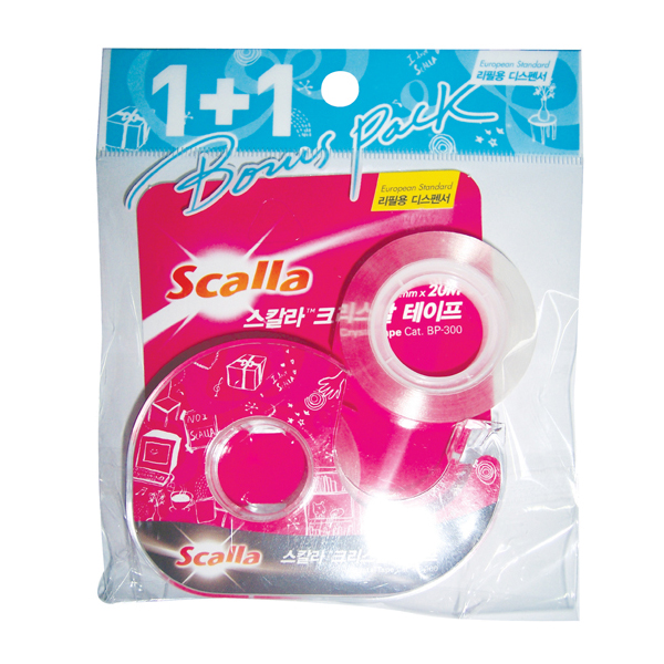 Scalla 크리스탈테이프(12mm*20M)+리필(1입) #BP-300R1