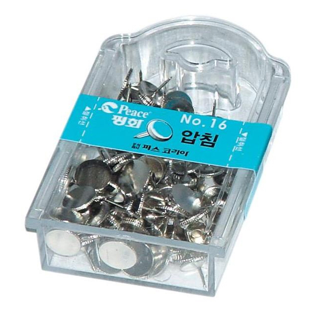평화 실버압핀 NO.16 