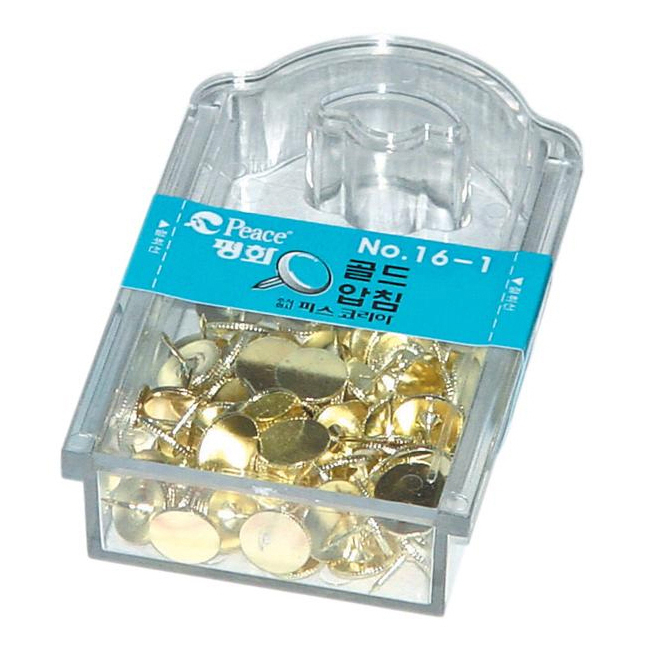 평화 골드압핀 NO.16-1 
