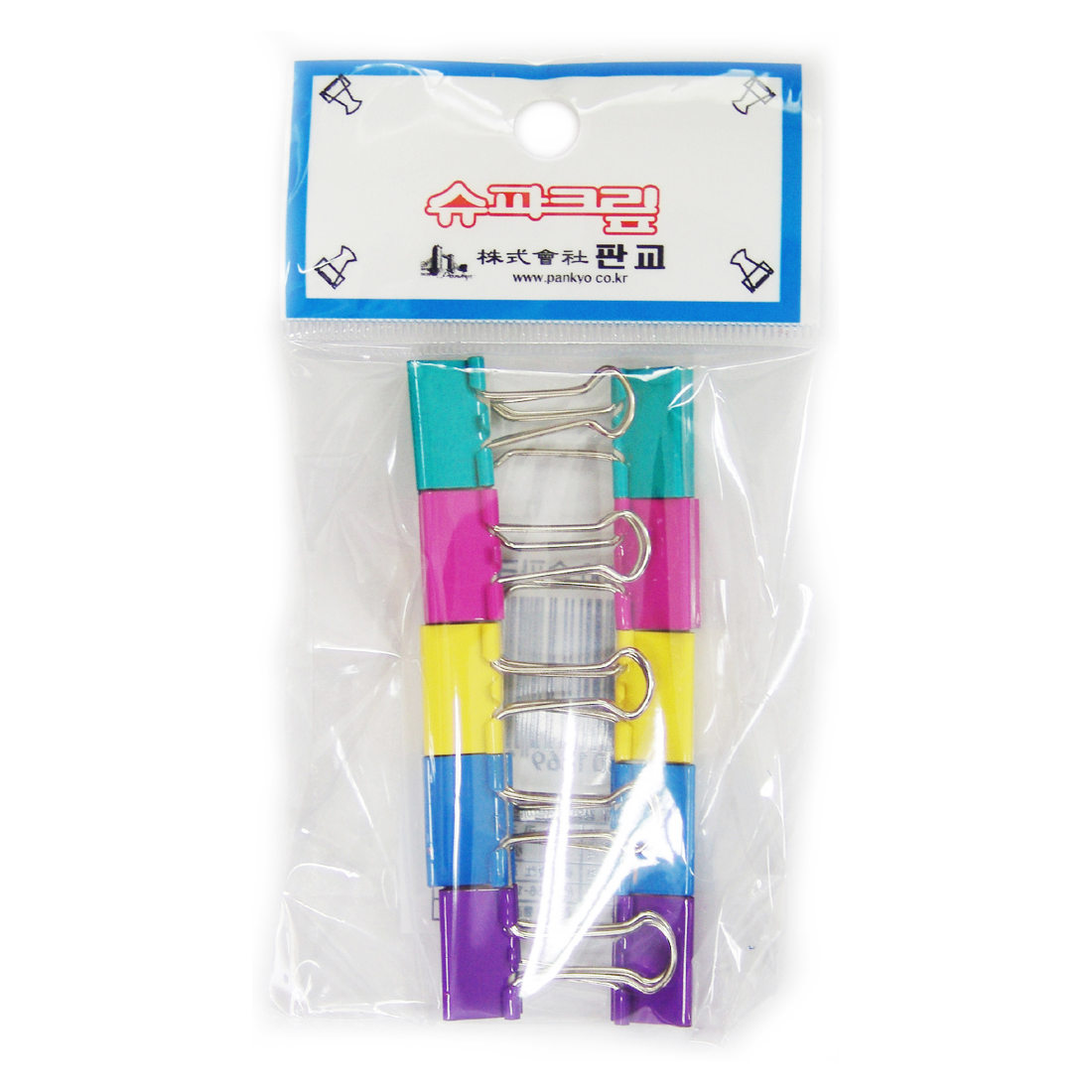 판교 팬시슈파크립(칼라) 소형(18mm/10입) 