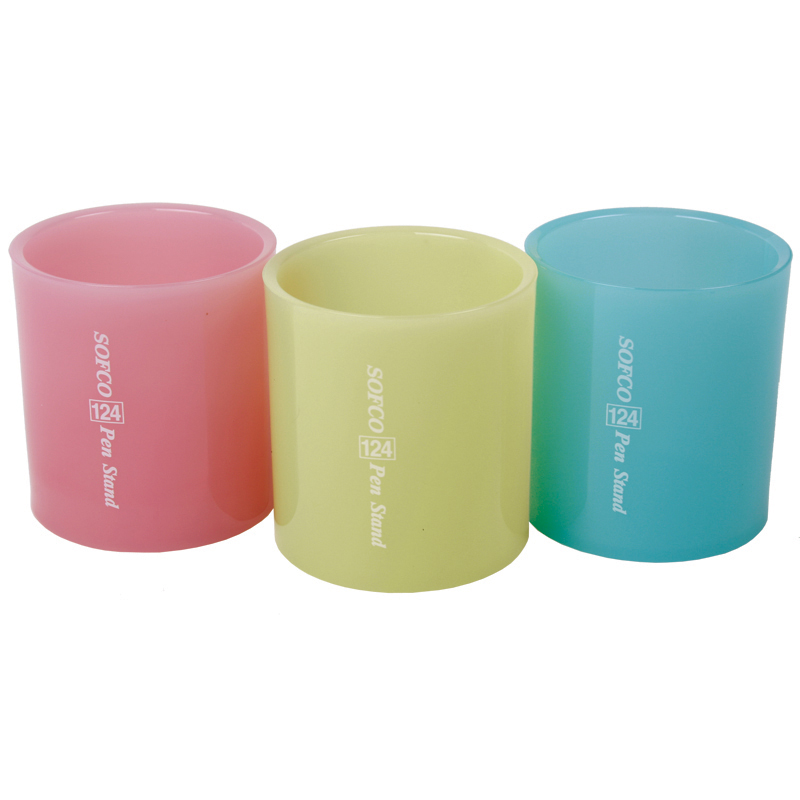 HSCS 플라스틱 원형펜꽂이(84*94mm) NO.124 