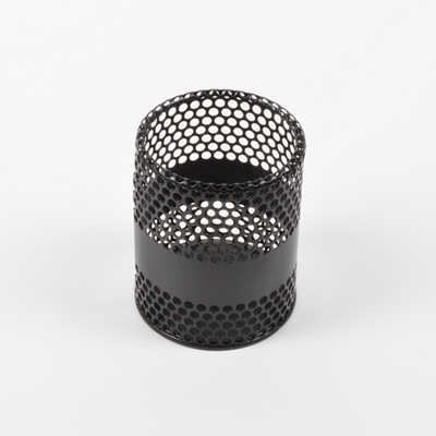 아코우 철재망사 원형펜꽂이(검정) 소(66*95mm) 