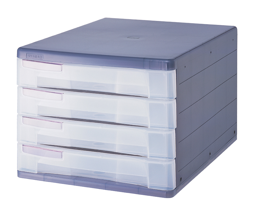 시스맥스 클리어캐비넷 3단(회색/264*350*206mm) 13003 