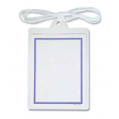 상우 목걸이명찰 세로형(70*92mm/백색끈) 