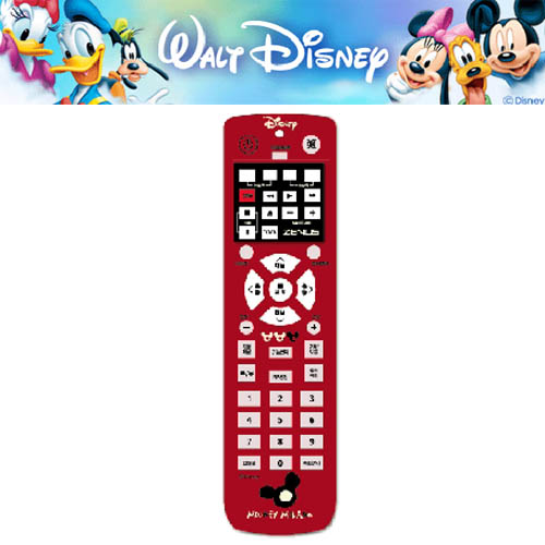 디즈니 캐릭터 레드와인 만능 통합 리모콘(LG/삼성/아남/대우)/PIP 기능 지원