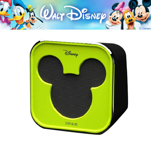 월트 디즈니 미키 캐릭터 USB 미니 스피커 WDS-2000U (그린)