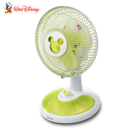 디즈니 캐릭터 미키(옐로우) 좌우회전 7형 18cm 탁상용 선풍기[WDF-183]
