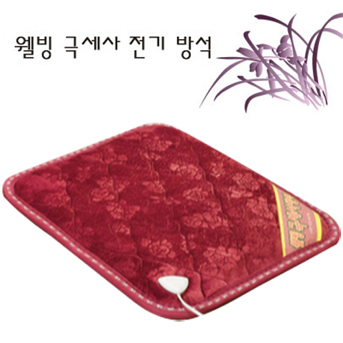 부드럽고 따뜻한 최고급 레드와인 名品 굿모닝 웰빙 극세사 1인용 전기방석[SUN-200]