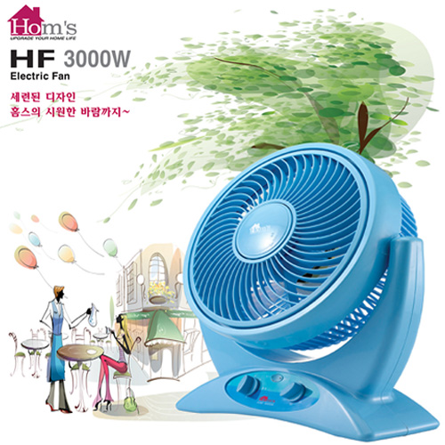 홈스(Home`s) 10형 탁상용/벽걸이 겸용 박스팬 타이머 선풍기[HF-3000W]