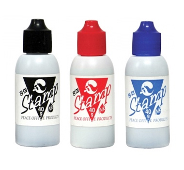 평화 스탬프잉크 흑색(40g) 
