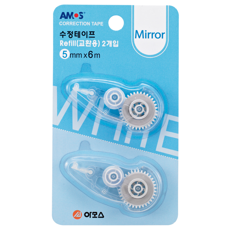 아모스 MIRROR 수정테이프리필 5mm*6M(2입) 