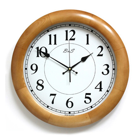 벽시계(TP-400/일반무브/원목) 