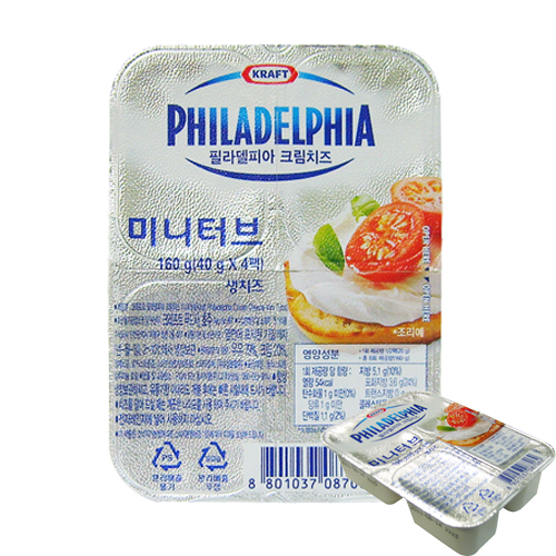 필라델피아크림치즈(미니터브40gx4팩) 