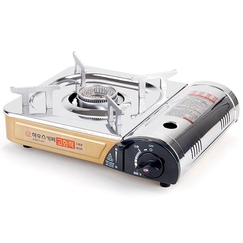 [국물받이 세척용이/폭발방지장치]국산! 사파이어 고화력 휴대용 가스렌지[HK-200]