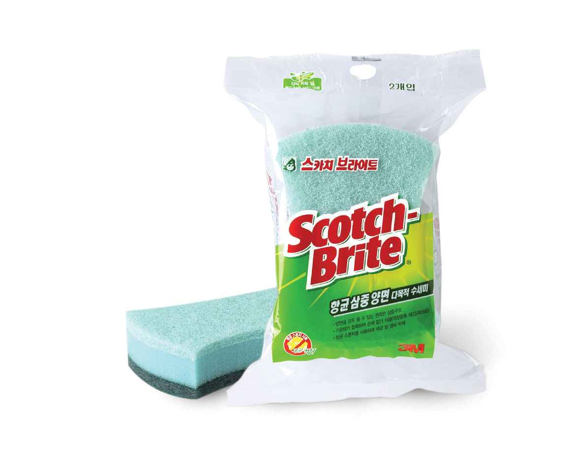 3M SB 항균삼중양면 다목적수세미(90*115mm) #MD-100DB 