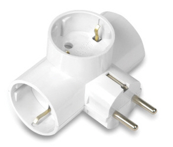 Subony 3구 T자형 멀티탭(스위치없음) #T-2113 