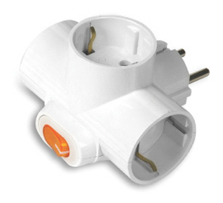 Subony 3구 T자형 멀티탭(스위치있음) #T-2110 