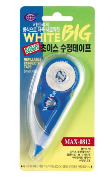 WHITE BIG 수정테이프 5mm*8M MAX-0812 