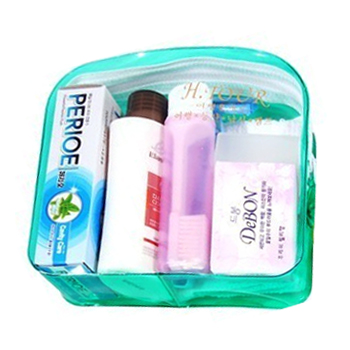 여행용 세면세트(치솔/치약/비누/샴푸/면도기/수건) 