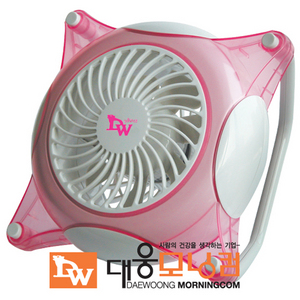 [디자인은 앙증! 시원함은 작지만 강하다!]대웅모닝컴 탁상용 캐릭터 미니선풍기[DWF-6000P]