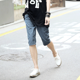 09844.베이직 청 팬츠/최고의사랑 공효진 스탈~/통통 튀는 발랄 이미지로 캐주얼한 연출이 가능해요~ 