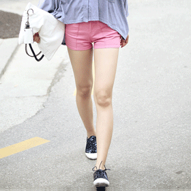 [MD추천]09694.러블리 절개 팬츠/코튼소재/색상이 너무 러블리한 소녀감성의 숏팬츠,발랄하고 스타일리쉬한 캐쥬얼룩 연출 