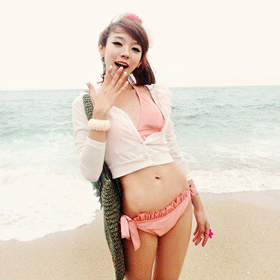 09877. 꽃 프릴 가디건 CD-K