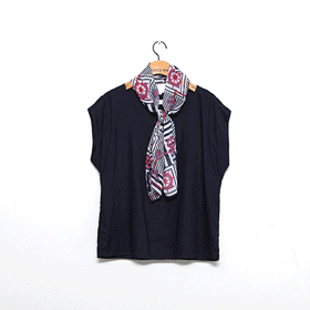 [베스트아이템]00342.스카프 블라우스 /고급스러운 디자인의 블라우스,스카프와 세트 구성  