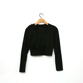 00310. 러플미니 가디건/페미닌감성,몸에 딱 맞게 핏되는 스타일/프릴디테일 포인트