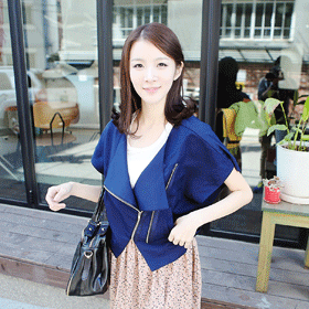 [스타일추천]00351. 스타일리쉬 투지퍼 자켓/베스트 스타일로 간편하게 걸치기 좋은 자켓