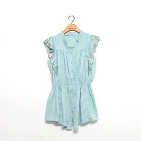 [MD추천]00366.롱 슬리브리스 레이스 블라우스