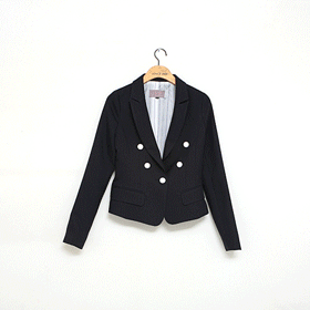 00410.버튼 포인트 숏자켓