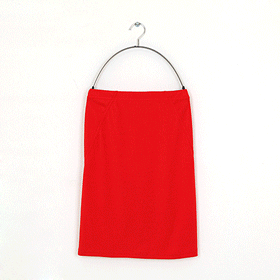 00433.슬림 컷라인 스커트/코튼소재/허리밴딩