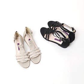 00551.쓰리스트랩 플랫슈즈