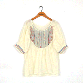 [베스트초이스]00566. needlework blouse/사랑스러움이 가득한 자수 블라우스~ 