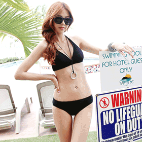 09398. 섹시 블랙 비키니 3p -H