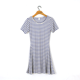 00461. Striped Flare OPS/하늘하늘한 스커트 라인이 러블리~여성스러운 핏~ 