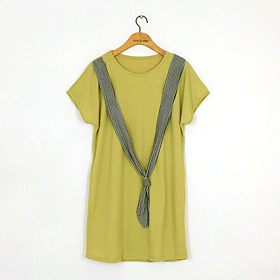 [베스트아이템]00527. Casual Scarf OPS/두줄의 스트링은 한번 묶어서 스카프처럼 연출해주시거나 큐트한 감각으로 리본을 묶어서 연출