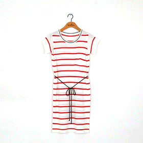 [인기상품]00576.Striped string OPS /허리스트링포함/신축성굿